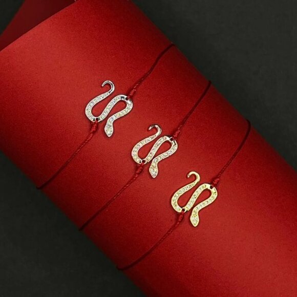 NWT: Lucky Snake Year Bracelet (gold) - Picture 5 of 6